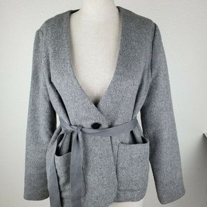 Madewell Carrington Blazer Gray top Size S G0161
